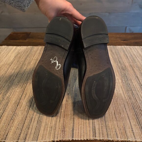 FRANCO SARTO | Women's Meyer Wide-Calf Knee-High Leather Riding Boots Black Sz 6 - Picture 5 of 6